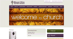 Desktop Screenshot of mountolivebaptist.org