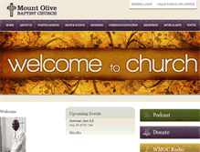 Tablet Screenshot of mountolivebaptist.org
